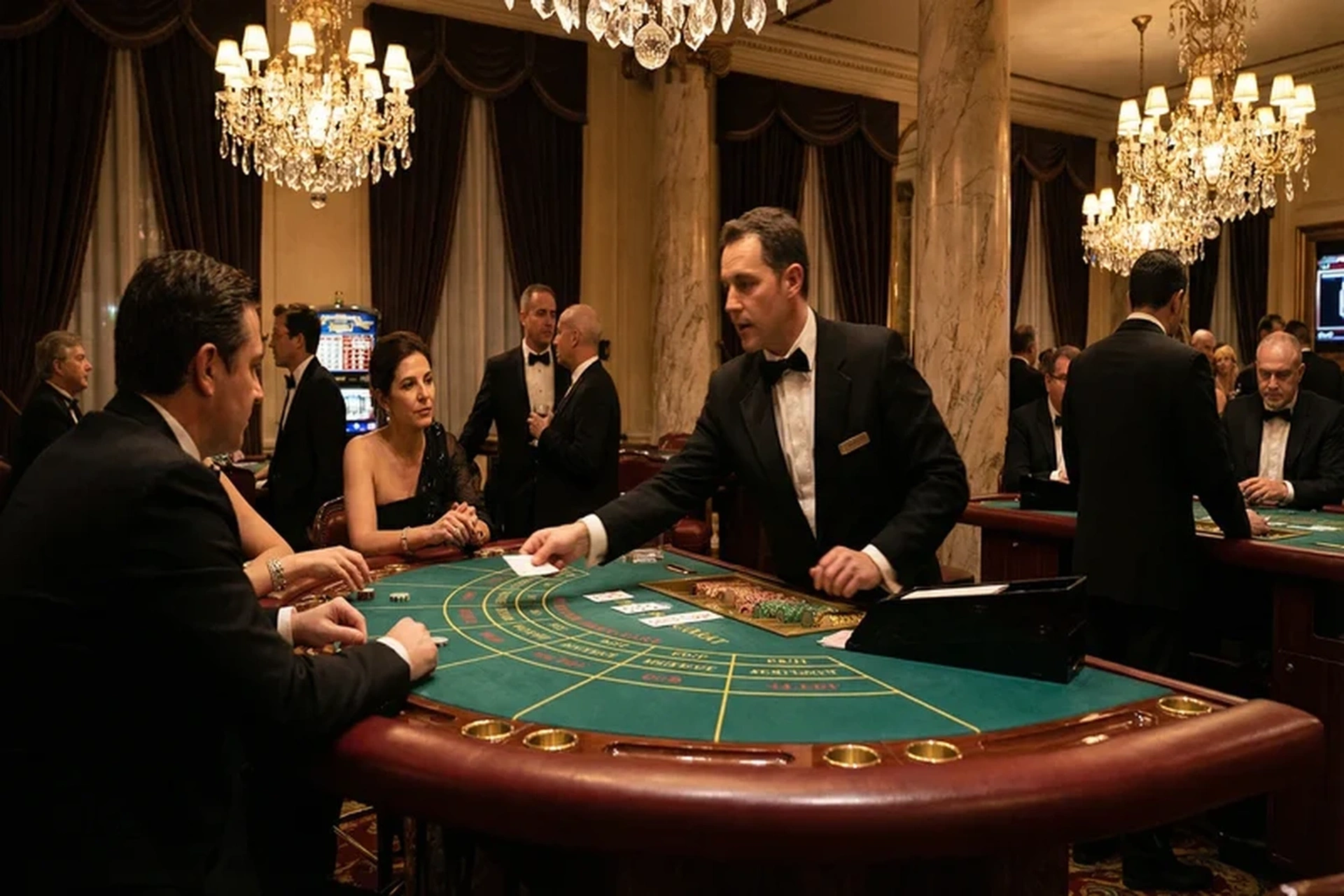 Bacará elegante en casino